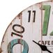 Reloj de pared de madera Reloj de pared de madera Blanco