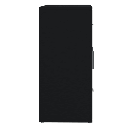vidaXL Aparador 91x29,5x65 cm derivados de madeira preto