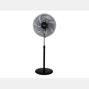 Ventilador de chão industrial 100W com 7 pás. 3 velocidades. 100W. Diâmetro das pás: 45cm. Corpo metálico. Altura regulável. Oscilação horizontal automática 90?