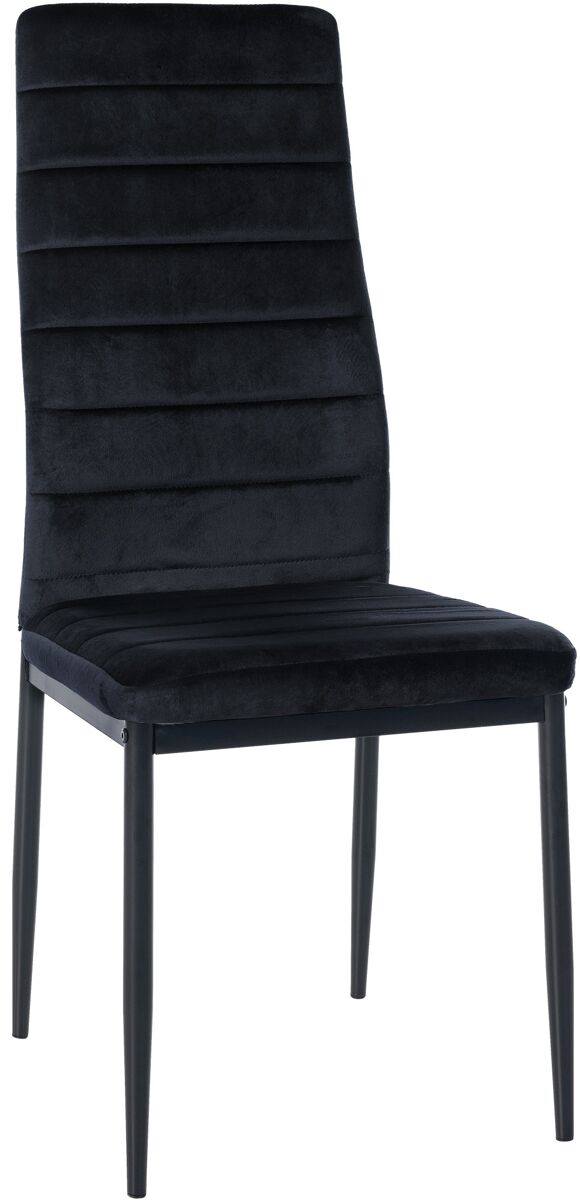 Silla de comedor mayfair terciopelo negro 40x41.5x99 cm