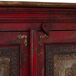 Aparador de madera tallada artesanal rojo Aparador de madera tallada artesanal rojo Rojo
