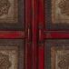 Aparador de madera tallada artesanal rojo Aparador de madera tallada artesanal rojo Rojo
