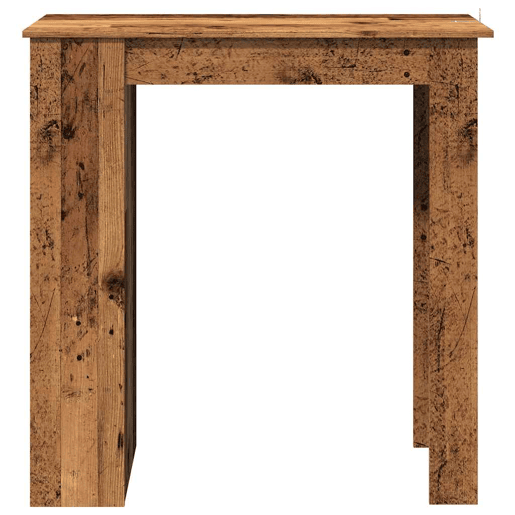 vidaXL Mesa de bar com prateleiras derivados de madeira madeira velha vidaXL Mesa de bar com prateleiras derivados de madeira madeira velha