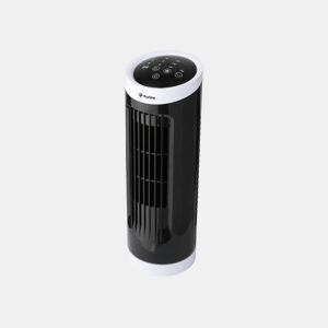 Ventoinha de torre de secretária Controlo eletrónico. 20W. Painel tátil. Design compacto 3 velocidades Oscilação automática. Temporizador.
