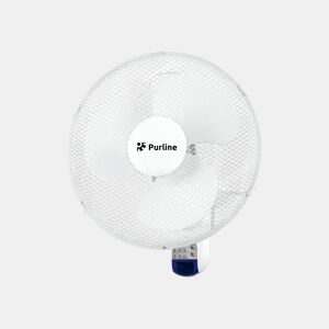 Ventilador de parede digital com controlo. Controlo eletrónico. 50W. 3 velocidades diferentes. Temporizador 7,5h. Oscilação horizontal automática. Controlo remoto.