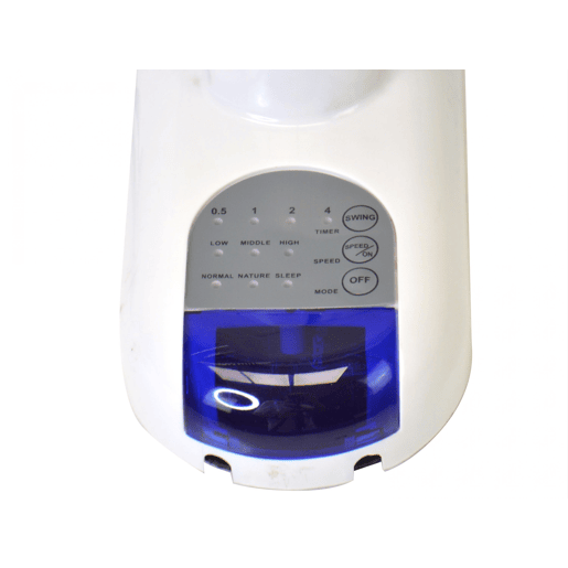 Ventilador de parede digital com controlo. Controlo eletrónico. 50W. 3 velocidades diferentes. Temporizador 7,5h. Oscilação horizontal automática. Controlo remoto.