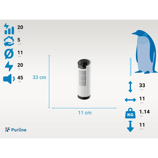 Torre de mesa de 3 velocidades, auto-sustentável