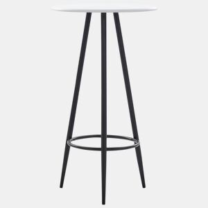 vidaXL Mesa de bar 60x107,5 cm MDF branco