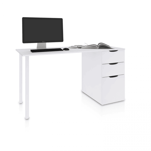 Mesa de escrita Luma Artik White (Branco mate) 138 x 74 x 60 cm