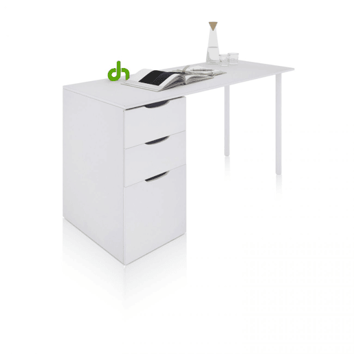 Mesa de escrita Luma Artik White (Branco mate) 138 x 74 x 60 cm