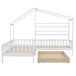 Cama cabaña infantil de madera maciza con 1 cajón 209x243 Cama cabaña infantil de madera maciza con 1 cajón 209x243 Blanco