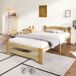 Cama individual de madera maciza Cama individual de madera maciza Natural