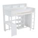 Cama alta infantil de madera de pino Cama alta infantil de madera de pino Blanco