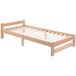 Cama individual de madera maciza Cama individual de madera maciza Natural