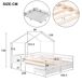 Cama cabaña infantil de madera de pino con 2 cajones Cama cabaña infantil de madera de pino con 2 cajones Blanco