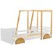 Cama infantil de madera de pino Cama infantil de madera de pino Natural/ Blanco