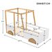 Cama infantil de madera de pino Cama infantil de madera de pino Natural/ Blanco