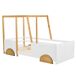 Cama infantil de madera de pino Cama infantil de madera de pino Natural/ Blanco