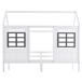 Cama cabaña infantil de madera maciza Cama cabaña infantil de madera maciza Blanco
