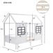 Cama cabaña infantil de madera maciza Cama cabaña infantil de madera maciza Blanco