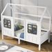 Cama cabaña infantil de madera maciza Cama cabaña infantil de madera maciza Blanco