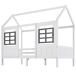Cama cabaña infantil de madera maciza Cama cabaña infantil de madera maciza Blanco