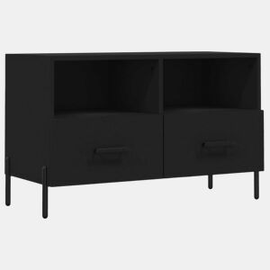 Móvel p TV, Armário de TV 80x36x50 cm derivados de madeira preto