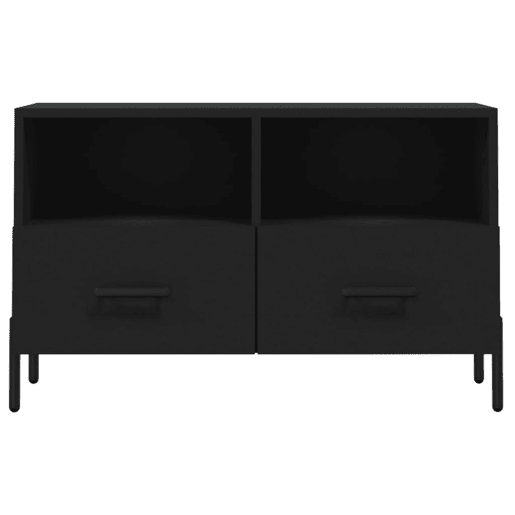 Móvel p TV, Armário de TV 80x36x50 cm derivados de madeira preto