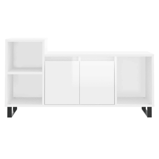 Móvel para TV - Móvel de TV - Armário de TV 100x35x55 cm derivados madeira branco brilhante