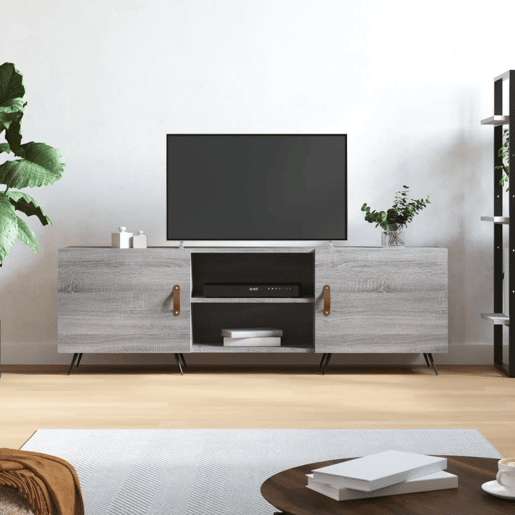 Móvel de TV - Modulo de TV - Armário de TV 150x30x50 cm derivados de madeira cinzento sonoma Móvel de TV - Modulo de TV - Armário de TV 150x30x50 cm derivados de madeira cinzento sonoma