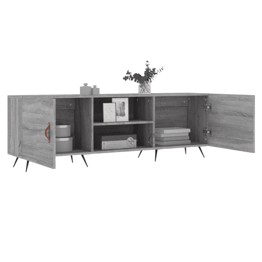 Móvel de TV - Modulo de TV - Armário de TV 150x30x50 cm derivados de madeira cinzento sonoma Móvel de TV - Modulo de TV - Armário de TV 150x30x50 cm derivados de madeira cinzento sonoma