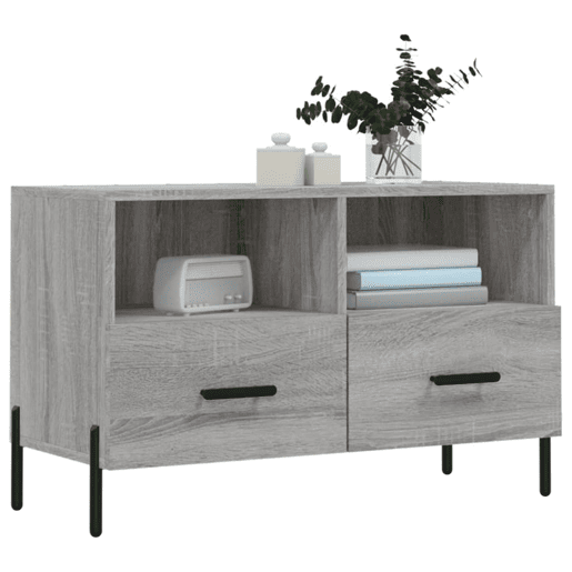 Móvel de TV - Modulo de TV - Armário de TV 80x36x50 cm derivados de madeira cinzento sonoma