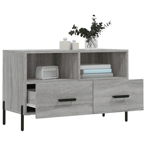 Móvel de TV - Modulo de TV - Armário de TV 80x36x50 cm derivados de madeira cinzento sonoma