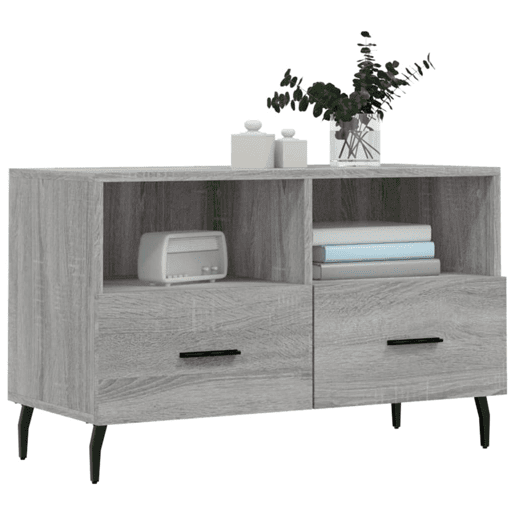 Móvel de TV - Modulo de TV - Armário de TV 80x36x50 cm derivados de madeira cinzento sonoma