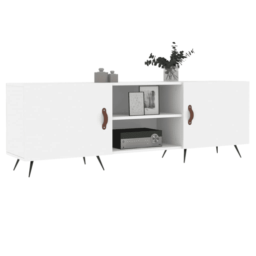 Móvel para TV - Móvel de TV - Armário de TV 150x30x50 cm derivados de madeira branco
