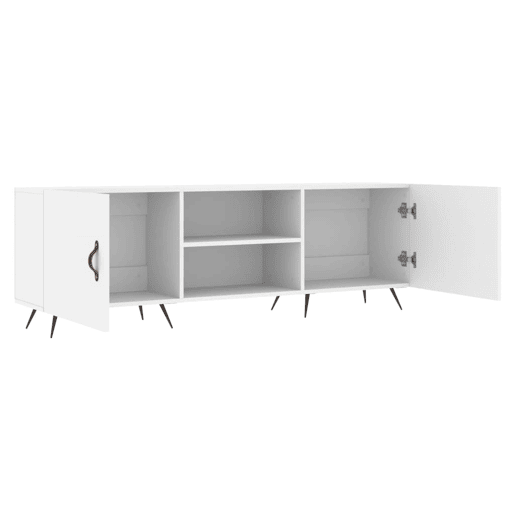 Móvel para TV - Móvel de TV - Armário de TV 150x30x50 cm derivados de madeira branco