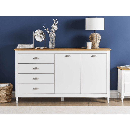 Aparador de duas portas SHILLINGTON Pinho Branco