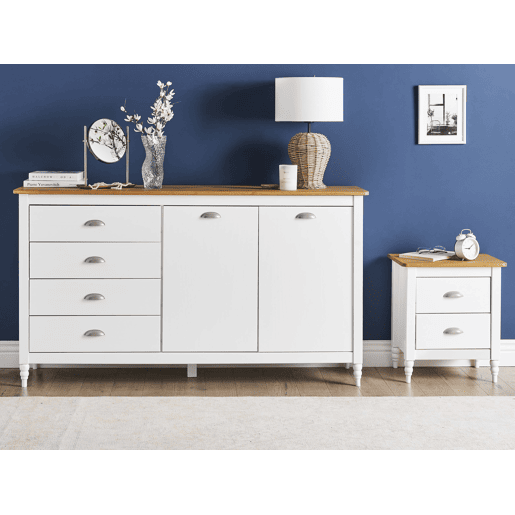 Aparador de duas portas SHILLINGTON Pinho Branco
