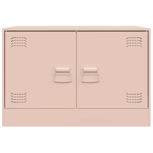 móveis de TV - Armários TV 2 pcs 67x39x44 cm aço rosa
