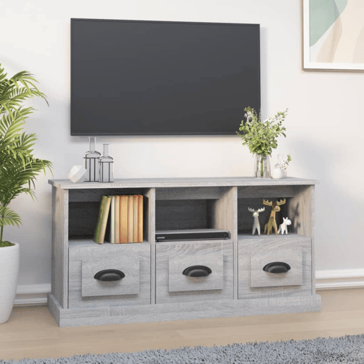 Móvel de TV - Modulo de TV - Armário de TV 100x35x50 cm derivados de madeira cinzento sonoma