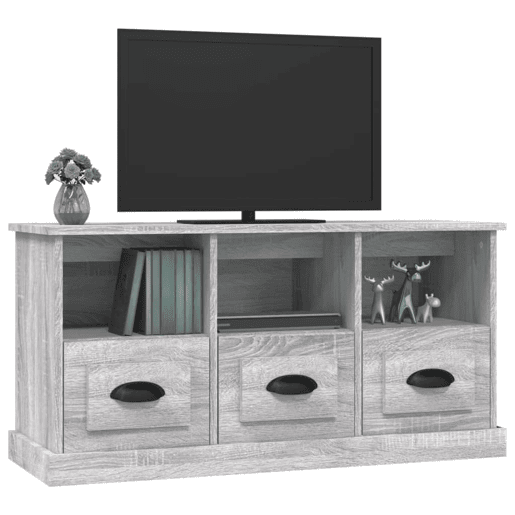 Móvel de TV - Modulo de TV - Armário de TV 100x35x50 cm derivados de madeira cinzento sonoma
