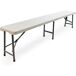 Banco Plegable Resina Estructura Acero Banco Plegable Resina Estructura Acero Blanco