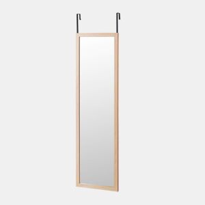 Espelho de Porta 35x125 cm u2013 Moldura MDF, Leve e Fácil de Pendurar, Estilo Nórdico
