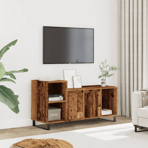 Móvel de TV - Modulo de TV - Armário de TV 100x35x55 cm madeira processada madeira velha Móvel de TV - Modulo de TV - Armário de TV 100x35x55 cm madeira processada madeira velha