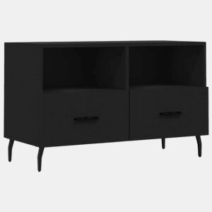 Móvel p TV, Armário de TV 80x36x50 cm derivados de madeira preto