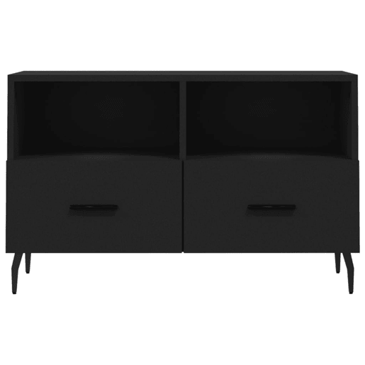 Móvel p TV, Armário de TV 80x36x50 cm derivados de madeira preto
