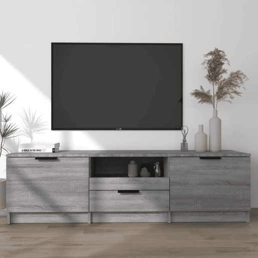 Móvel de TV - Modulo de TV - Armário de TV 140x35x40 cm derivados de madeira cinzento sonoma