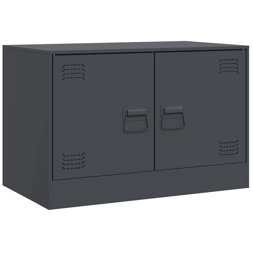 móveis de TV - Armários TV 2 pcs 67x39x44 cm aço antracite