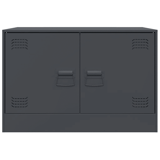 móveis de TV - Armários TV 2 pcs 67x39x44 cm aço antracite