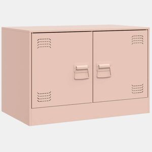 Móvel de TV - Modulo de TV - Armário de TV 67x39x44 cm aço rosa